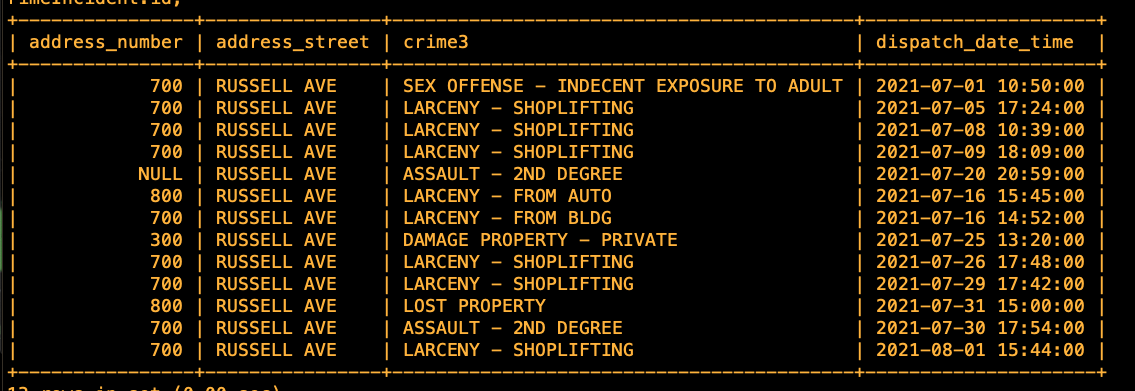 Police Log
