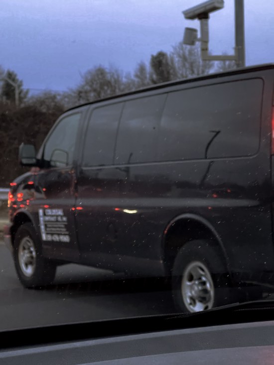 Colossal Contractors Speeding Van