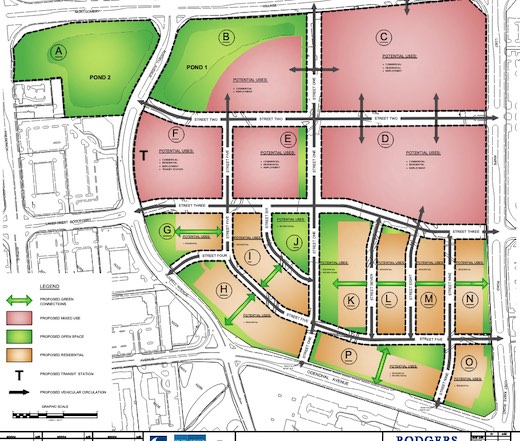 Map of proposed Lakeforest Mall development