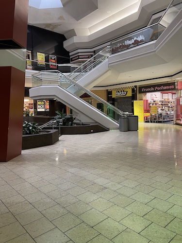 Lakeforest Mall Zig Zag Staircase and a few Businesses that Remain Open