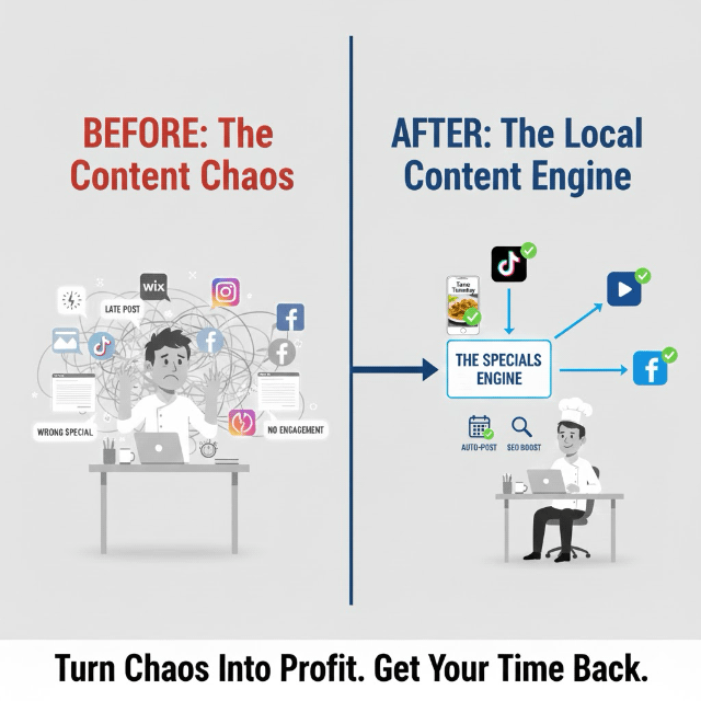 Diagram showing content flow with Loco Moco Content.