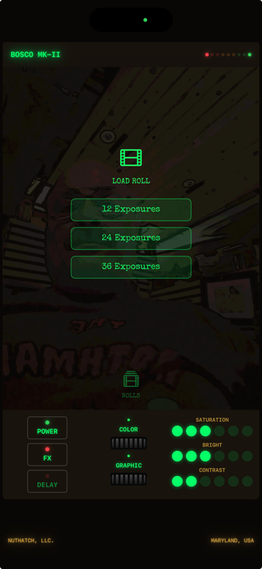 Screenshot of the Bosco app's home screen.